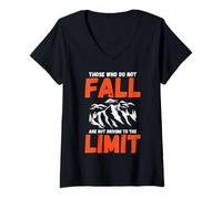 Women's Those who do not Fall are not Driving to the Limit V-Neck T-Shirt