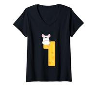 Womens Three Blind Mice Halloween Group Costume Mouse 1 Children V-Neck T-Shirt