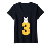 Womens Three Blind Mice Halloween Group Costume Mouse 3 Kids Adults V-Neck T-Shirt