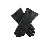 Women's Three-Point Cashmere-Lined Shorter-Finger Leather Gloves