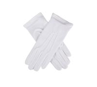 Dents Womens Cotton Gloves - White - Medium