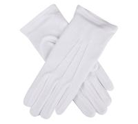 Dents Womens Cotton Gloves - White - Extra Large