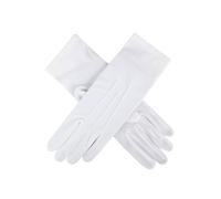 Women's Three-Point Matt Satin Gloves - IVORY / ONE