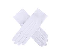 Women's Three-Point Matt Satin Gloves - WHITE / ONE