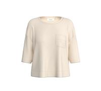 Women's Three-Quarter Sleeve Sweatshirt with Patch Pocket COMMA Beige 46