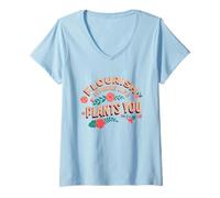 Womens Thrive where life plants you Vintage Design V-Neck T-Shirt