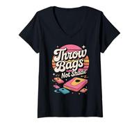 Womens Throw Bags Not Shade Cornhole Lovers V-Neck T-Shirt