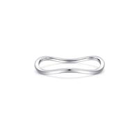 Womens Thumb Ring, Womens Rings Set Wave Silver 18K White Gold Size M 1/2 Womens Gifts Unique