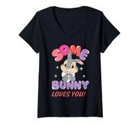 Women's Thumper Some Bunny Loves You V-Neck T-Shirt