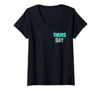 Women's Thursday Days of the Week V-Neck T-Shirt