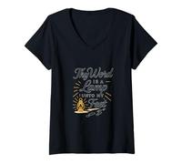 Womens Thy Word is a Lamp Unto My Feet V-Neck T-Shirt