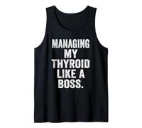 Womens Thyroid Warrior Boss Tee Chronic Illness Leadership Tank Top