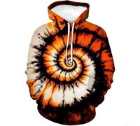 Women's Tie Dye Hoodie Spiral Print Full Zip | Vibrant spiral tie dye pattern, unique fashion statement.