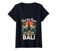 Womens Tied The Knot Balinese Temples Indonesian Bali Indonesia V-Neck T-Shirt