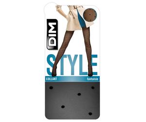 Women's tights DIM effet plumetis 15D Madame so Chic Noir Taille 3/4