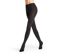 FALKE Women's Warm Deluxe 80 DEN W Ti Opaque Plain 1 Pair Tights, Black 3009, M