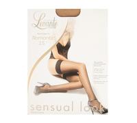 Women's tights stay-up stocking collant hold ups lace satin matte band 15 den 17