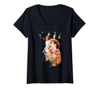 Women's Tim Booth James Live Sit Down Reading Festival V-Neck T-Shirt