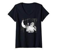 Women's Tim Curry & Pamela Stephenson Pirates of Penzance 1982 V-Neck T-Shirt