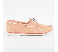 Womens Timberland Classic A1NB9 Medium Pink Leather Lace Up Casual Boat Shoes