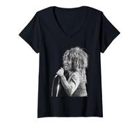 Womens Tina Turner Break Every Rule World Tour 1987 V-Neck T-Shirt