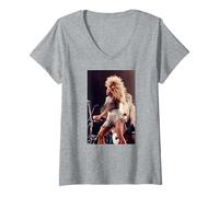 Womens Tina Turner Live in Paris Foreign Affair Farewell Tour V-Neck T-Shirt