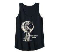 Womens Tiny Heart Inside Pregnant Skeleton Pregnancy Art Tank Top