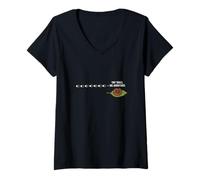Womens Tiny Trails Big Adventures Millipede Explorer V-Neck T-Shirt