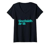 Womens Tiocfaidh ár Lá - Our Day Will Come as Gaeilge - Irish V-Neck T-Shirt