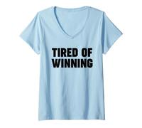 Women's Tired of Winning V-Neck T-Shirt