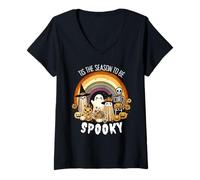 Womens Tis The Season Be Spooky Season Halloween in My Spooky Era V-Neck T-Shirt