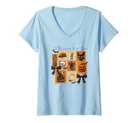 Womens Tis The Season To Be Spook Halloween Fun V-Neck T-Shirt
