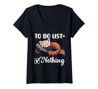 Womens To Do List Nothing V-Neck T-Shirt