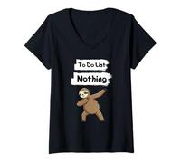 Womens To do list Nothing V-Neck T-Shirt