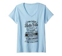 Womens to My Dear Stepdaughter Funny Funny Gift Amazing Son V-Neck T-Shirt