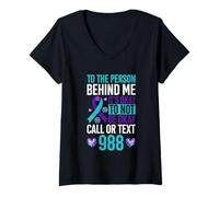 Womens to The Person Behind Me It's Okay to Not Be Okay V-Neck T-Shirt