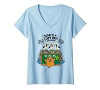 Women's Today is A Capy Day Funny Capybara Pun Seagull 2nd Grade V-Neck T-Shirt