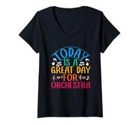 Women's Today is A Great Day for Orchestra Class V-Neck T-Shirt