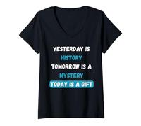 Womens Today is a Spiritual Inspirational Quote Design for Life V-Neck T-Shirt