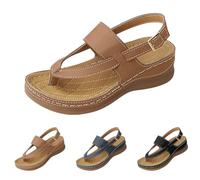 Womens Toe Post Sandals Roman Sandals Orthopedic Walking Sandal Comfortable Back Strap Sliders With Adjustable Buckle For Everyday Wear Arch Support Sport Sandal Lightweight Outdoor Sliders