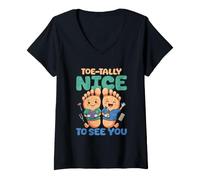 Women's Toe Tally Nice to See You V-Neck T-Shirt
