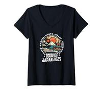 Womens Tokyo Nagoya Kyoto Osaka Hiroshima 2025 Tour Japan Souvenir V-Neck T-Shirt