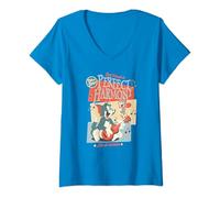 Womens Tom and Jerry Best Friends in Perfect Harmony V-Neck T-Shirt
