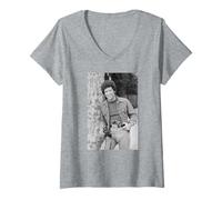 Womens Tom Jones Singer in Beverly Hills California 1977 V-Neck T-Shirt