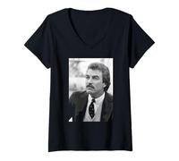 Women's Tom Selleck Thomas Magnum P.I. Actor 1985 V-Neck T-Shirt
