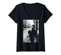 Women's Tom Waits Small Change Rain Dogs Singer By AJ Barratt V-Neck T-Shirt