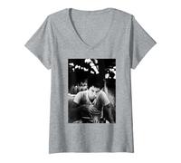 Women's Tom Waits Swordfishtrombones Singer By AJ Barratt V-Neck T-Shirt