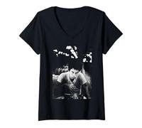 Women's Tom Waits Waltzing Matilda Singer By AJ Barratt V-Neck T-Shirt