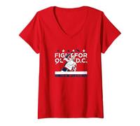 Women's Tom Wilson - Fight for Old DC - Washington Hockey V-Neck T-Shirt