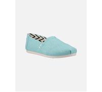 TOMS Women's Alpargata Classic Espadrille, Aqua Heritage Canvas, 7 UK